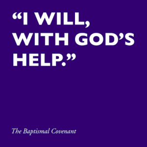 "I will, with God's help."