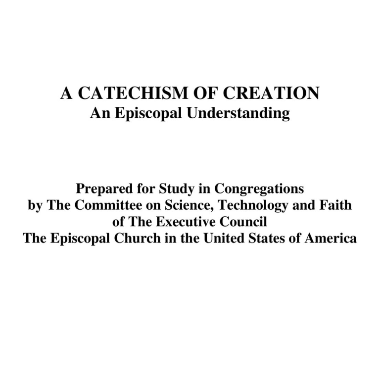 Creation Catechism