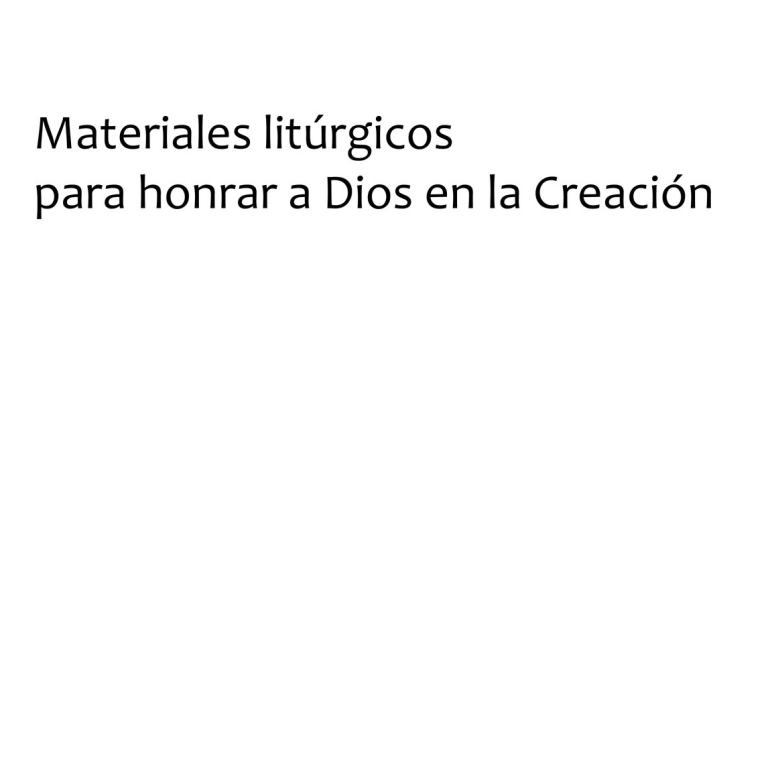 Liturgies Honoring God in Creation (Español)