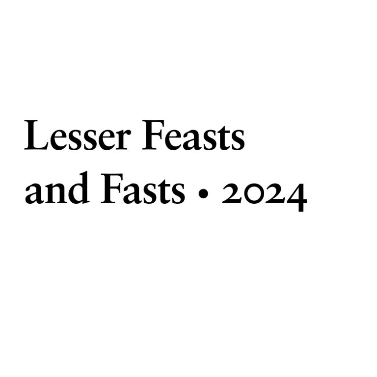 Lesser Feasts and Fasts (English)
